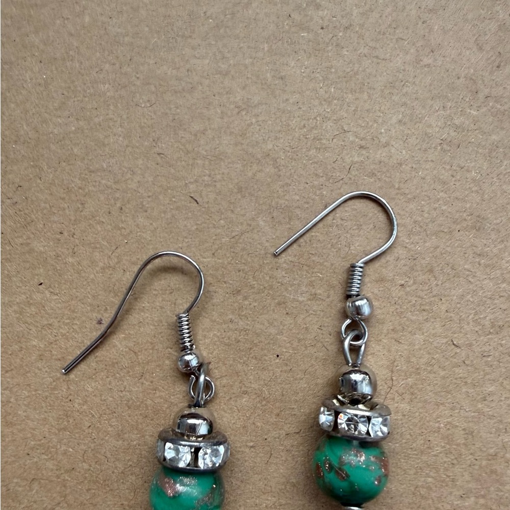 Elegant Silver and Turquoise Earrings